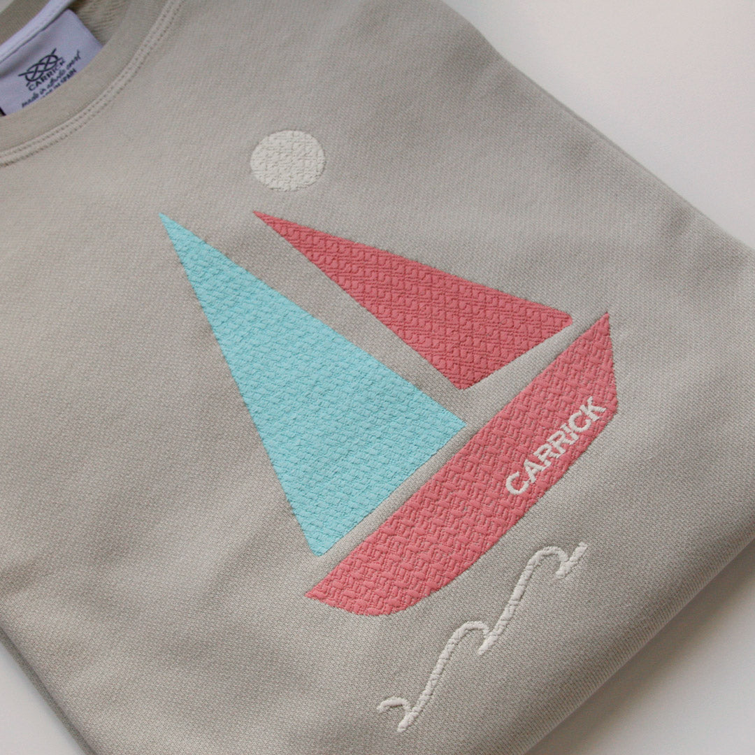 Arena | Sweatshirt | Silgar | Coral & Turquoise embroidery