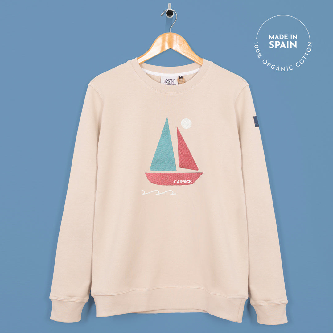 Arena | Sweatshirt | Silgar | Coral & Turquoise embroidery