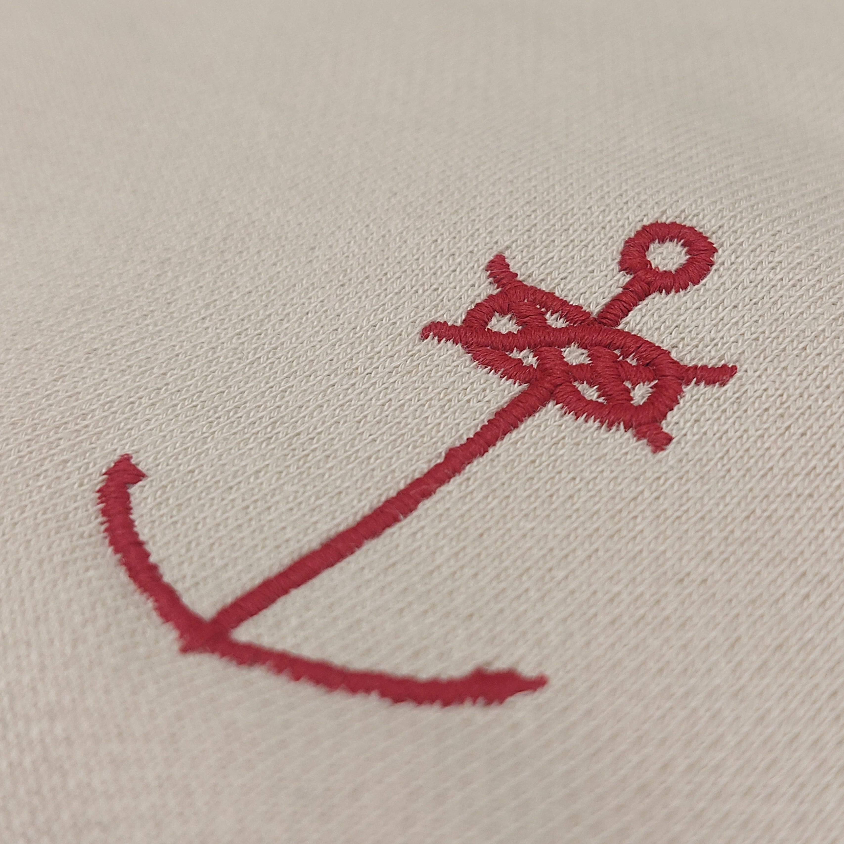 Sand | Sweatshirt | Ancora | Bordeaux Embroidery
