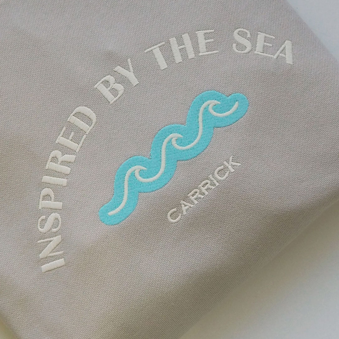 Arena | Sweatshirt | Inspired by the Sea | Turquoise & Ecru Bordados
