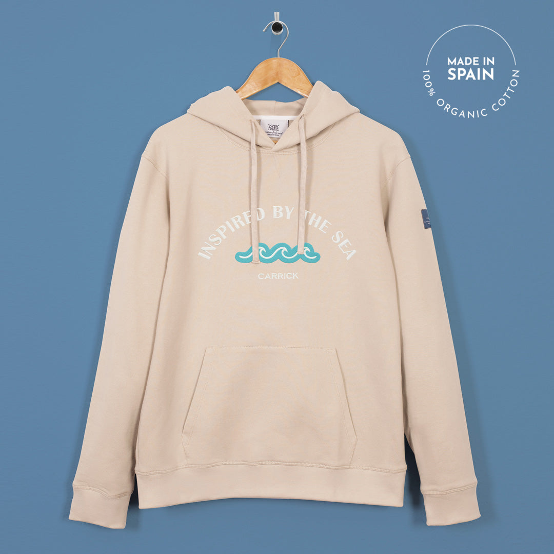 Arena | Hoodie | Inspired by the Sea | Turquoise & Ecru Bordados