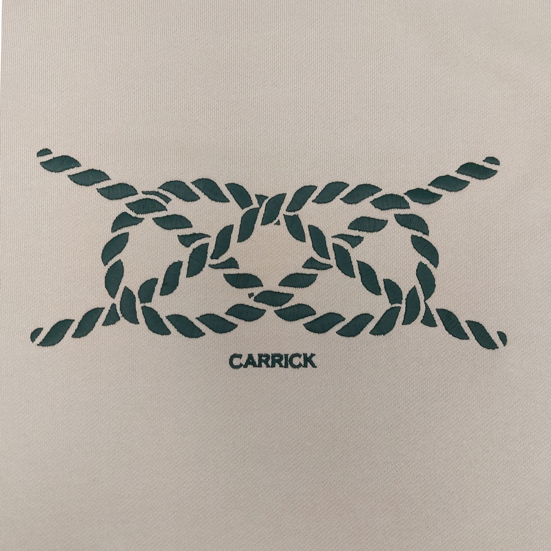 Sand | Sweatshirt | Carrick Knot | Green Embroidery
