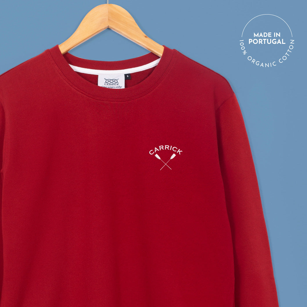Red | Sweatshirt | Arco | White Embroidery