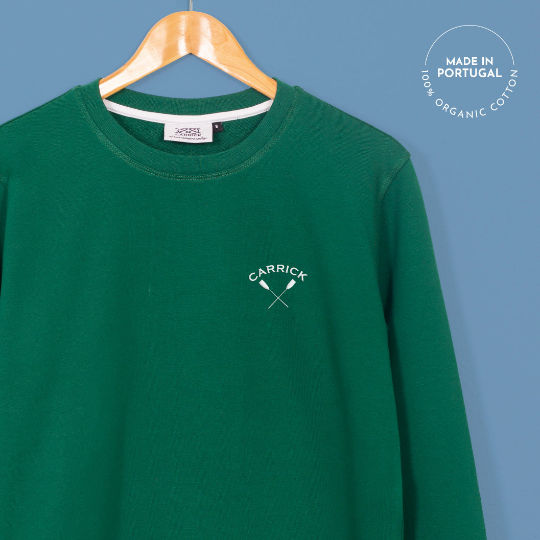 Green | Sweatshirt | Arco | White Embroidery