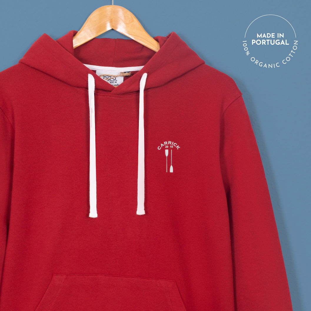Red | Hoodie | Stelle | White Embroidery